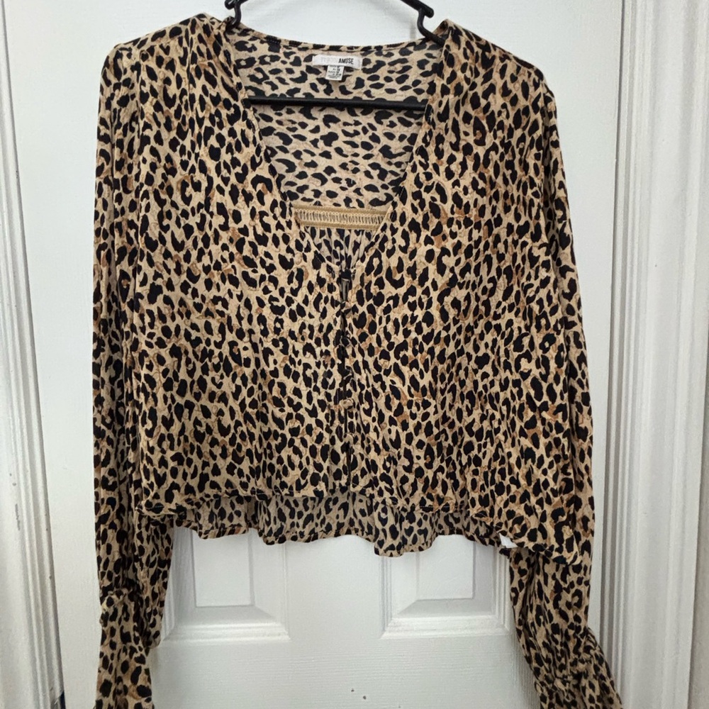 Leopard Print Women's Top